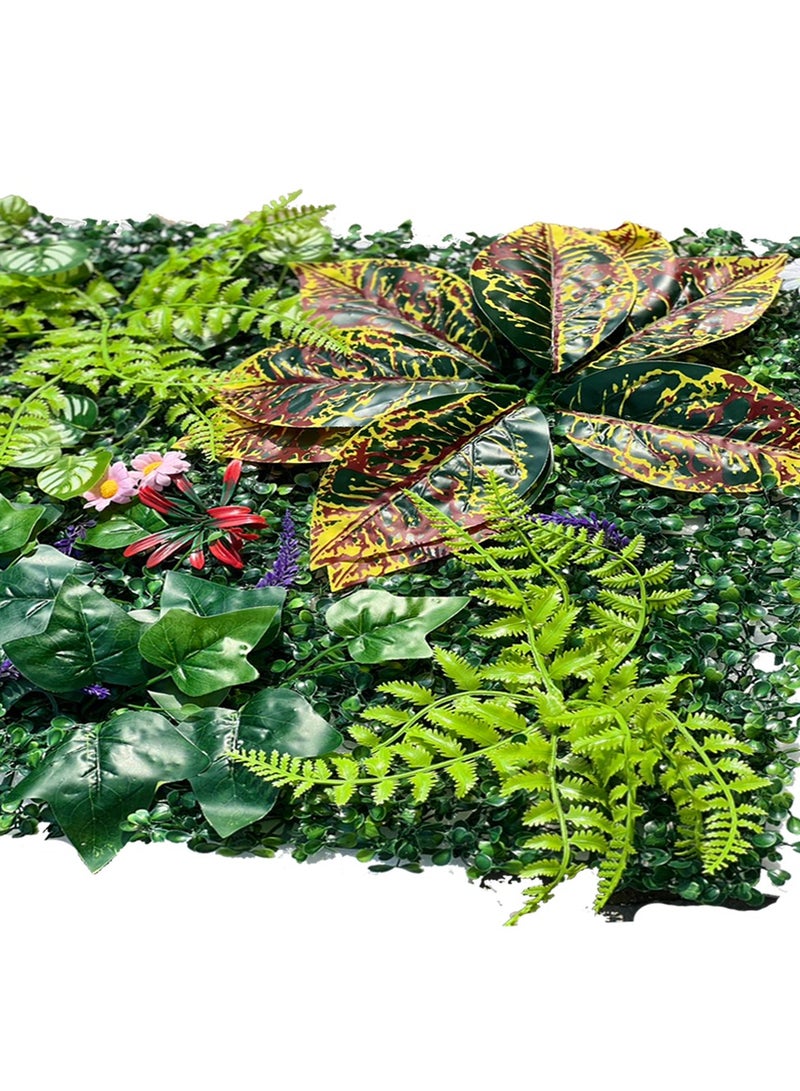 بساط سياج من العشب الاصطناعي للجدار من FFD مقاس 40 × 60 سم - خلفية خضراء وشاشة سياج للخصوصية" - Image 3