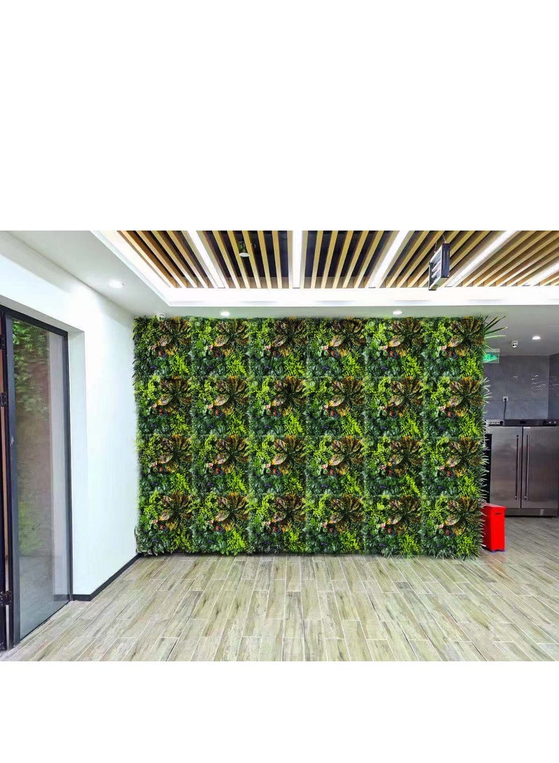 بساط سياج من العشب الاصطناعي للجدار من FFD مقاس 40 × 60 سم - خلفية خضراء وشاشة سياج للخصوصية" - Image 5
