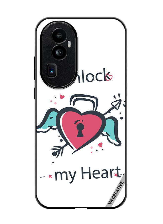 VR CREATIVE - Protective Case Cover For Oppo Reno 10 Pro Plus Unlock My Heart Design Multicolour - Image 1