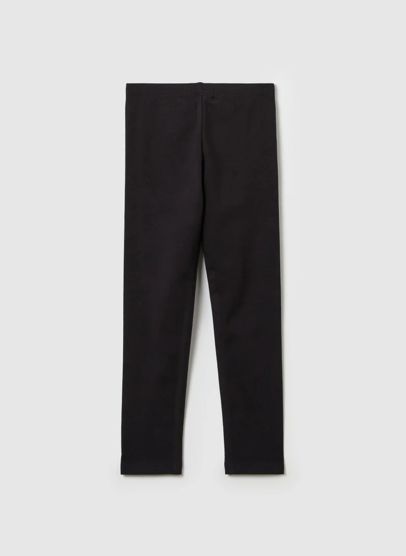 او في اس Stretch Cotton Leggings