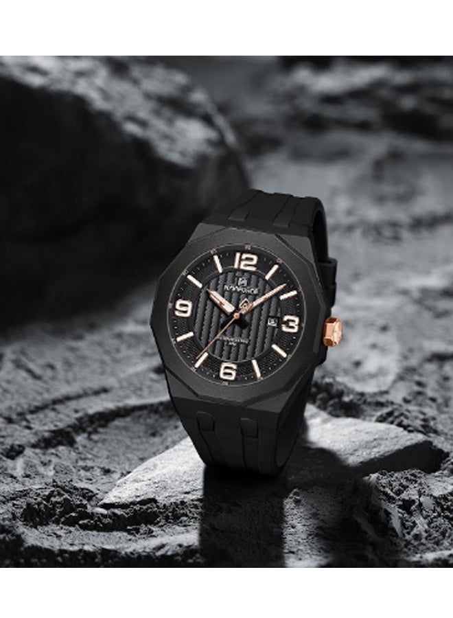NAVIFORCE Men's Water Resistant Analog Luxury Sports Watch NF8079 - Image 3