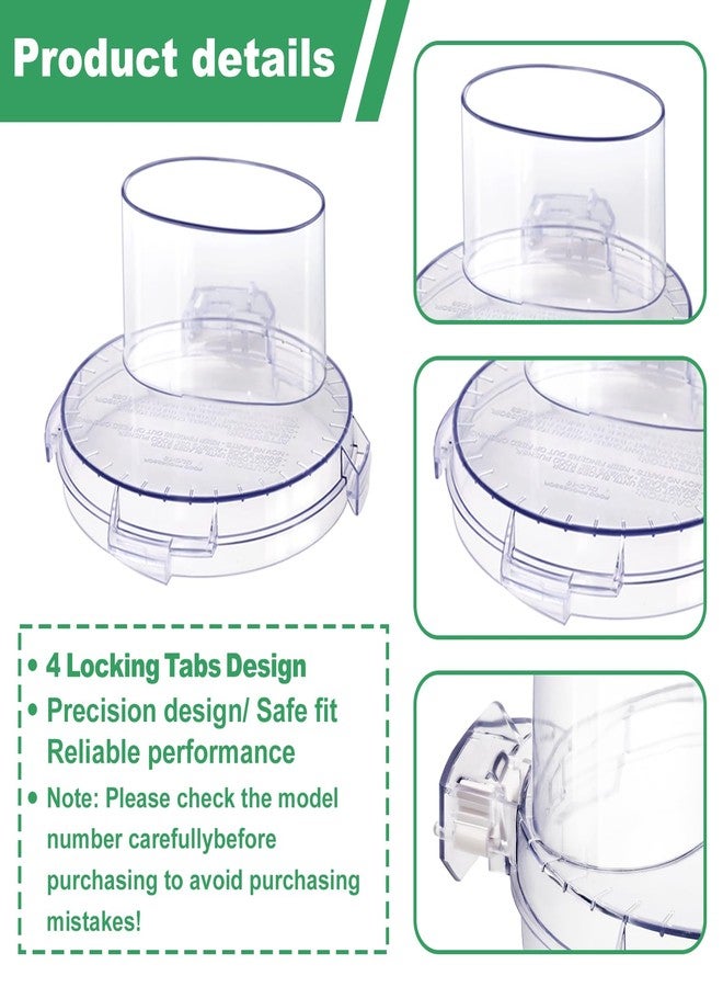 folosem غطاء وعاء العمل من سلسلة DLC-10 سعة 7 أكواب قطع غيار معالج الطعام DLC-117BGTXT-1 لترايتان كويزينارت، يتميز هذا الغطاء بـ 4 علامات على الحافة السفلية، سيعمل فقط مع وعاء عمل ترايتان. - Image 5