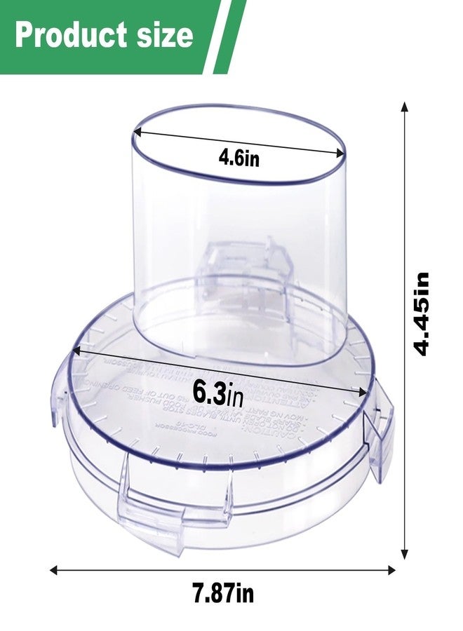 folosem غطاء وعاء العمل من سلسلة DLC-10 سعة 7 أكواب قطع غيار معالج الطعام DLC-117BGTXT-1 لترايتان كويزينارت، يتميز هذا الغطاء بـ 4 علامات على الحافة السفلية، سيعمل فقط مع وعاء عمل ترايتان. - Image 2