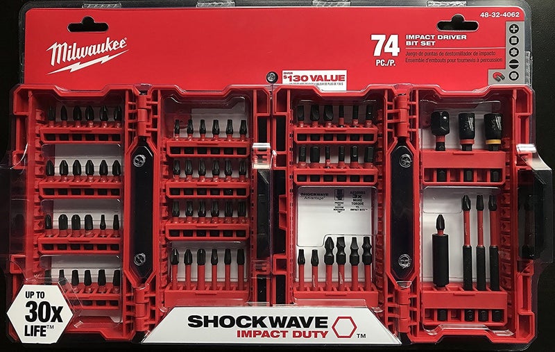 Milwaukee Shockwave Impact Driver Bit Set (74 Piece) 48-32-4062 - Image 2
