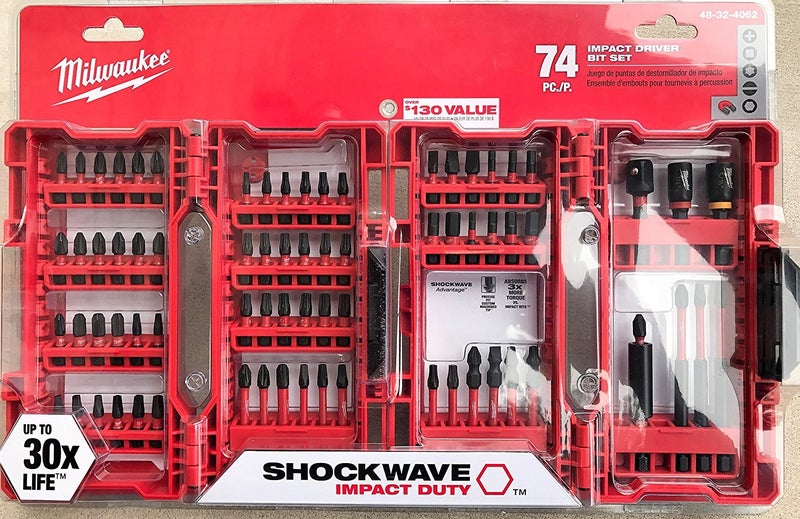 Milwaukee Shockwave Impact Driver Bit Set (74 Piece) 48-32-4062 - Image 1