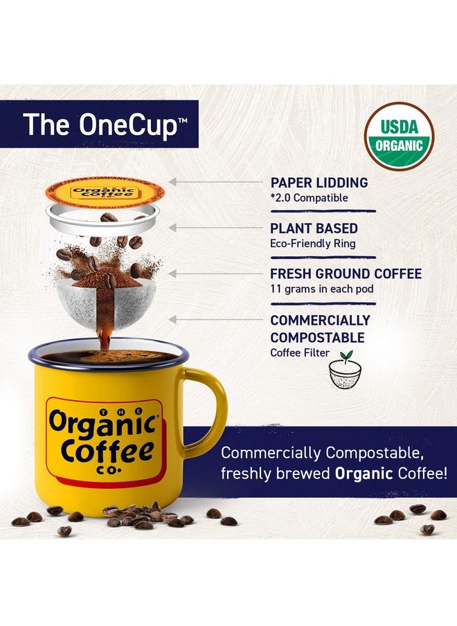 THE Organic Coffee Co. - The Organic Coffee Co. Compostable Coffee Pods - Java Love (36 Ct) K Cup Compatible including Keurig 2.0, Medium Roast, USDA Organic - Image 1