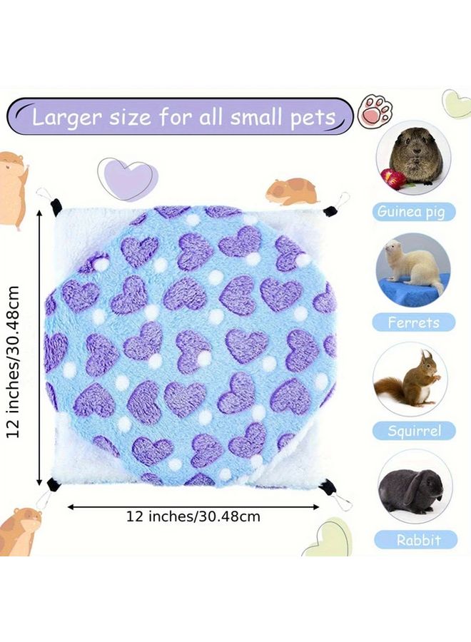 قطعتان من أرجوحة الحيوانات الأليفة الصغيرة الناعمة مصنوعة من البوليستر بتصميم خنزير غينيا الجذاب للفئران - Image 3