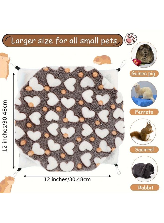 قطعتان من أرجوحة الحيوانات الأليفة الصغيرة الناعمة مصنوعة من البوليستر بتصميم خنزير غينيا الجذاب للفئران - Image 4