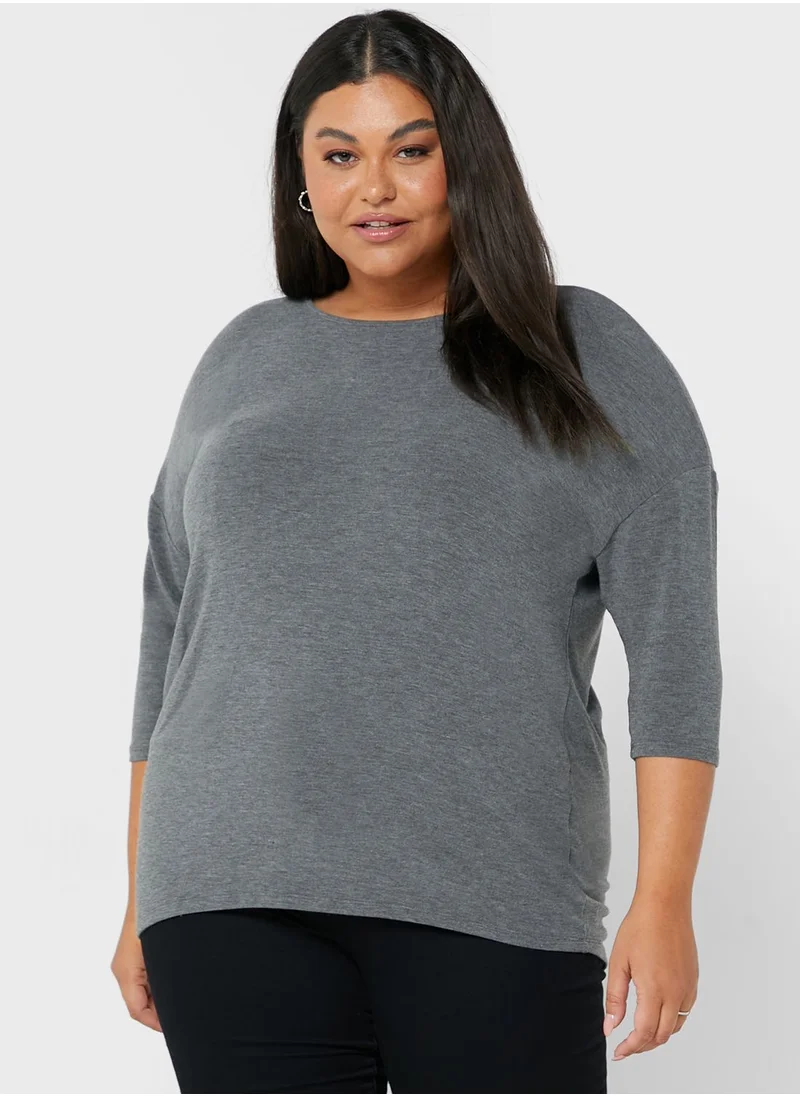 Only Carmakoma Round Neck Knitted Top