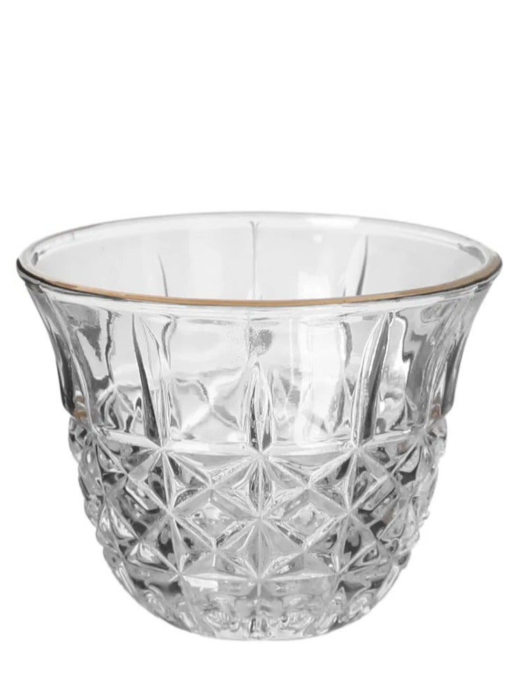 Alsaif Gallery 30 Pieces Glass Tea and Coffee Pill Serving Set - Image 4