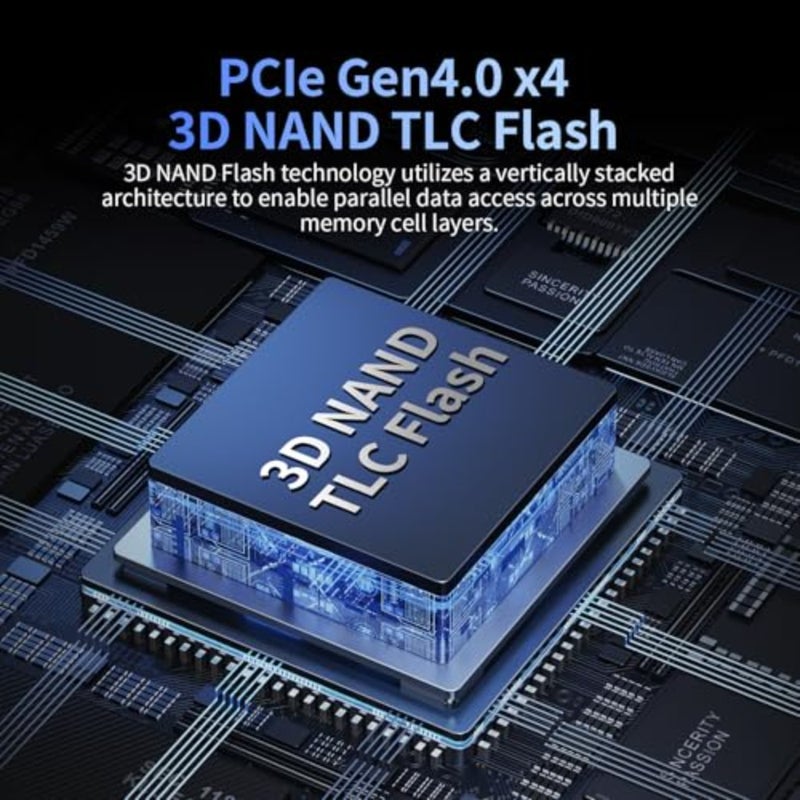 EN705 SSD PCIe Gen4, NVMe M.2 2280, 3D NAND TLC, Up to 4800MB/s, Internal Solid State Drive, Dynamic SLC Cache, Compatible with PS5Laptops and PC Desktops - Image 3