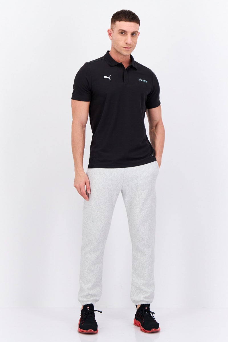 PUMA Puma x Mercedes AMG Men Sportswear Fit Short Sleeves Training Polo Shirt, Black - Image 4
