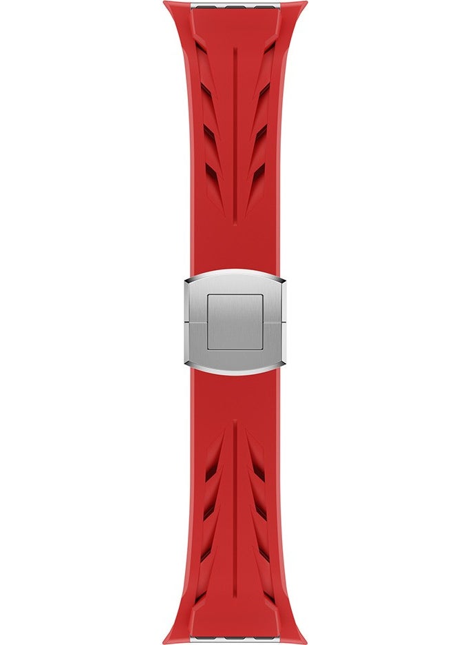 ZORE - Apple Watch Ultra 49MM KRD-127 Metal Buckle Silicone Strap-White - Image 1