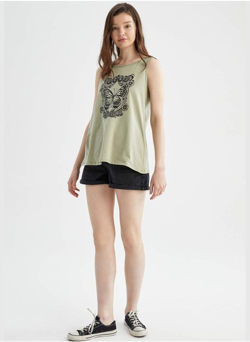 DeFacto Regular Fit Sleeveless Animal Print Vest  - Image 2