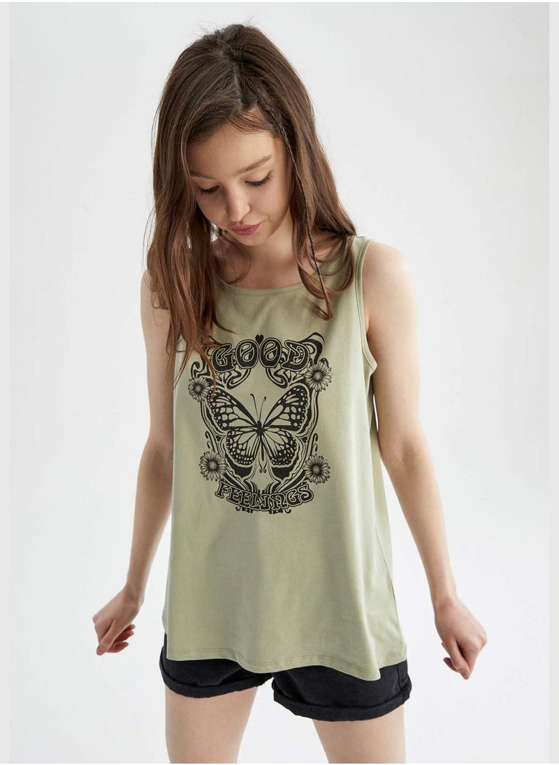 DeFacto Regular Fit Sleeveless Animal Print Vest  - Image 1