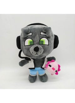 General bobicraft wild wolf plush toy gray headset dog character doll cute plush toy the best gift for family and friends  - Image 1