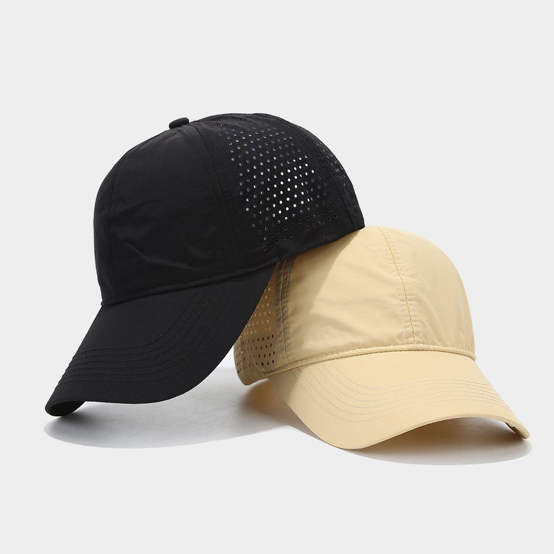 Hong Kong Style Quick-Drying Waterproof Peaked Cap Export Baseball Cap Summer Style Breathable Sunshade Baseball Cap For Men And Women - Image 3