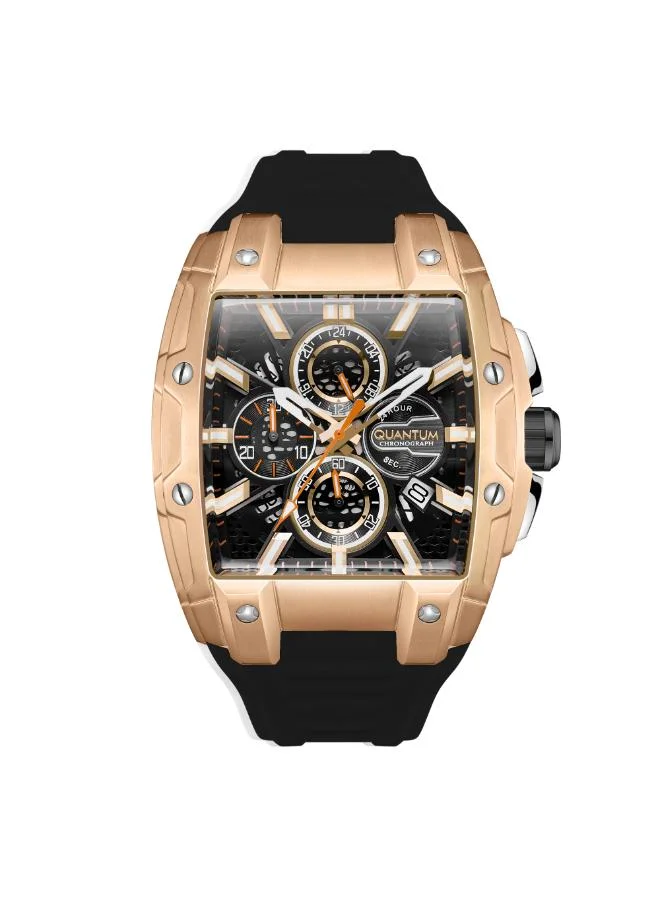 Quantum Men's Silicone Chronograph Watch HNG1161.451 - 43 mm