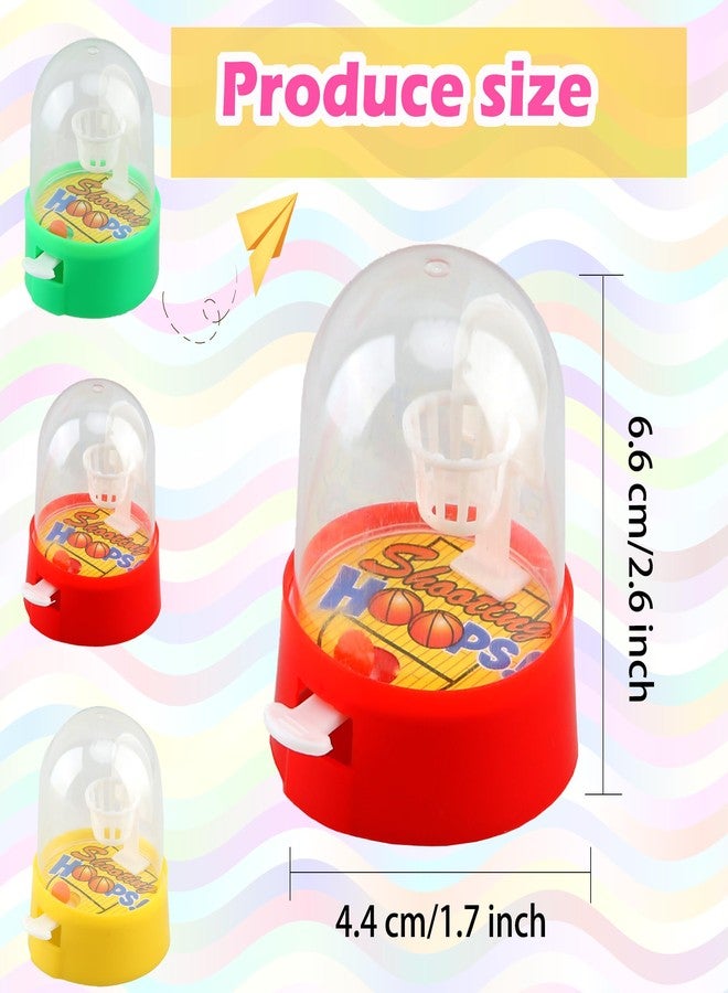 Haconba 36 Pcs Mini Basketball Games Toys Mini Basketball Hoop Finger Game Handheld Finger Basketball Shooting Game for Kids Classroom Rewards Birthday Sports Party Favors - Image 2