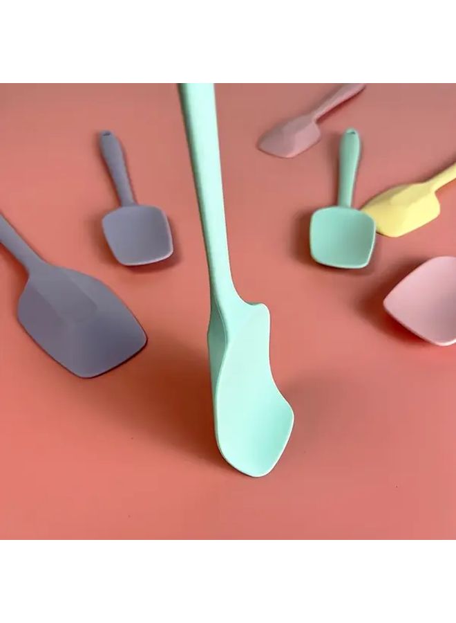 Yellow Two Piece Suit Flexible Silicone Baking Tool Set High Temperature Resistant Easy To Clean Durable Space Saving For Cake Cream Spreading Candy Mixing Family Gatherings DIY - Image 4