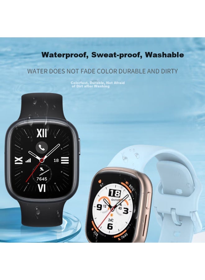 Chensong Silicone Watch Strap For Honor Watch 4، سوار رياضي بديل للجنسين - Image 3