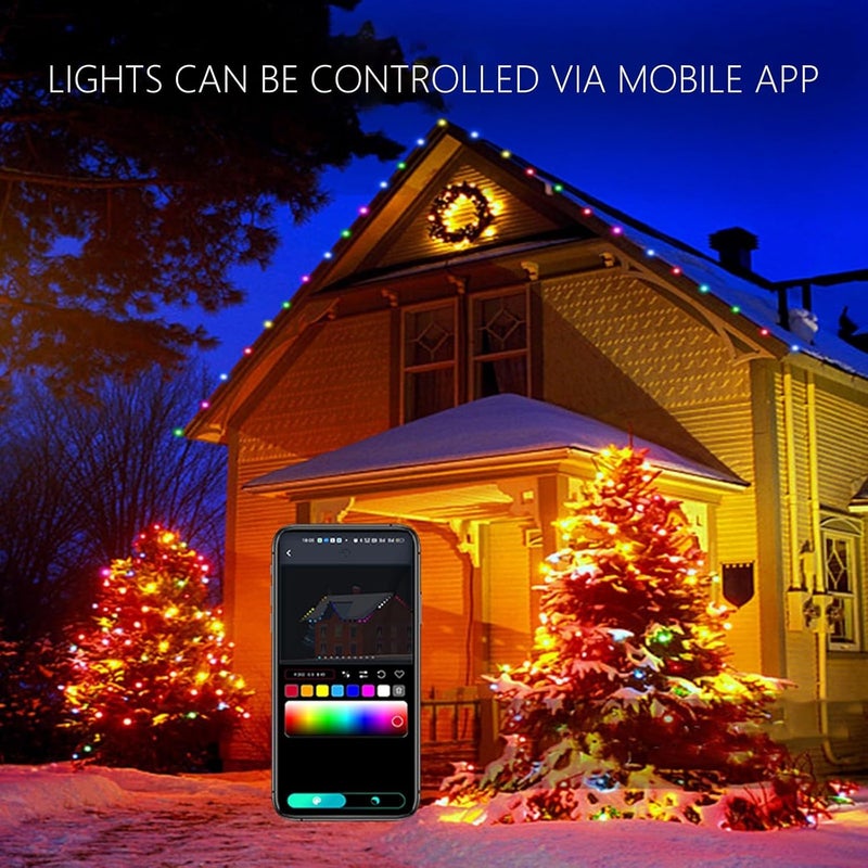 klarako Christmas Lights Battery Operated, Christmas Lights, 17ft 50 LED Rainproof Wire String Light, Remote Control & 8 Modes Indoor Outdoor Xmas Tree Wedding Party Decoration - Image 4