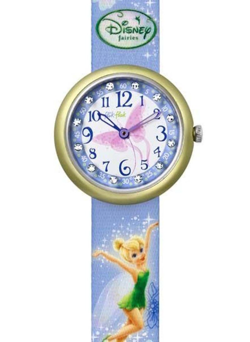 Swatch Kids Unisex Disney Fairies Tinker Bell Quartz Movement Water Resistant Wrist Watch - 32 Mm - Image 1