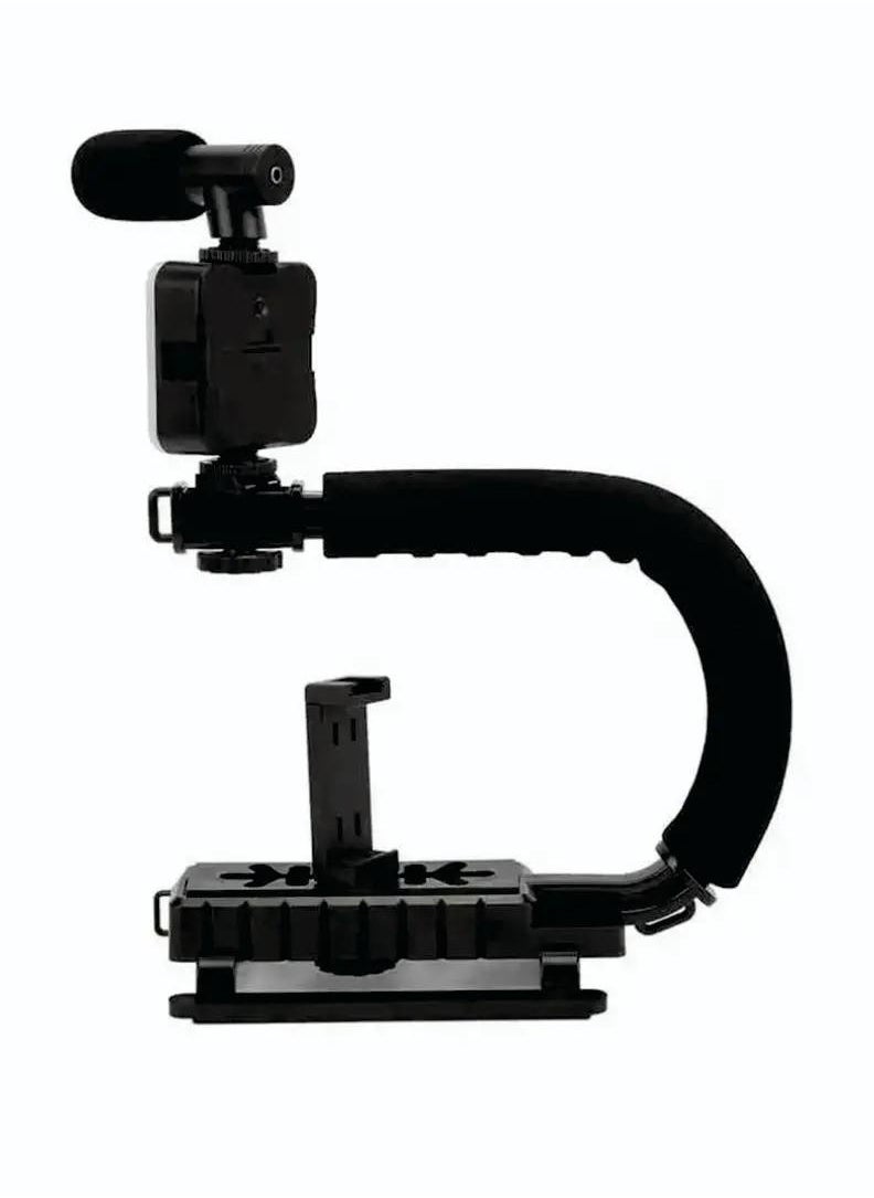 PLOKAMA - Video Recording Kit for Video Shooting and YouTube Video Recording for Any Mobile Phone or Digital Camera with LED Light, Microphone and Phone Holder-Model PK 777 - Image 1