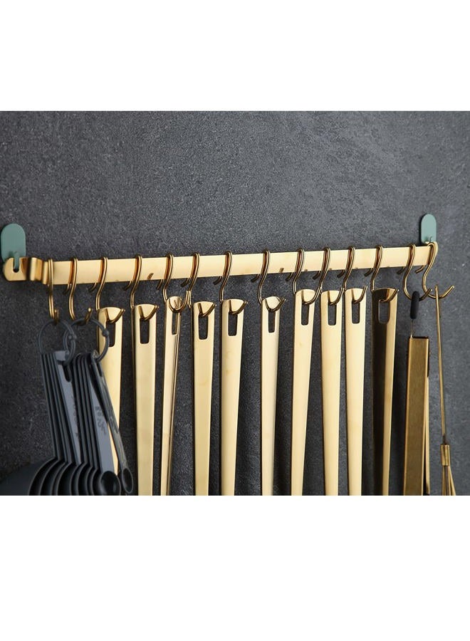 Kyraton Gold Cooking Utensils Set, Stainless Steel 37 Pieces Kitchen Utensils Set with Titanium Gold Plating, Kitchen Gadgets Tool Set with Utensils Racks Heat Resistant Dishwasher Safe - Image 4