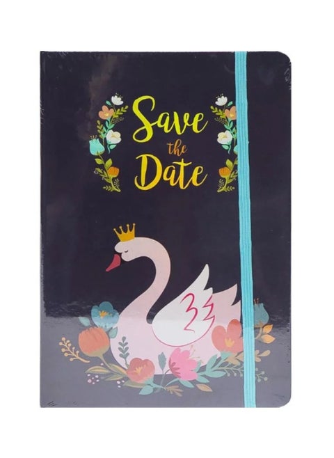HardCover "Save The Date" A5 Notebook With Elastic Band