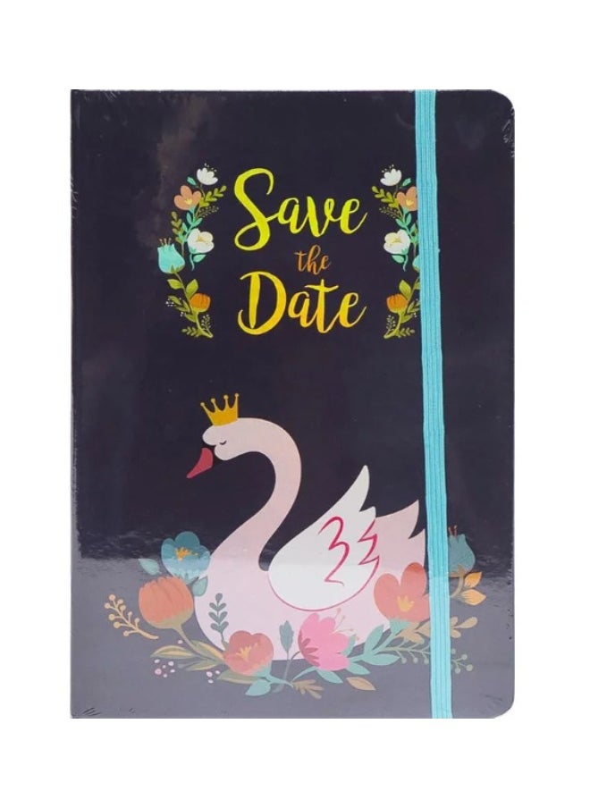 Generic HardCover "Save The Date" A5 Notebook With Elastic Band  - Image 1