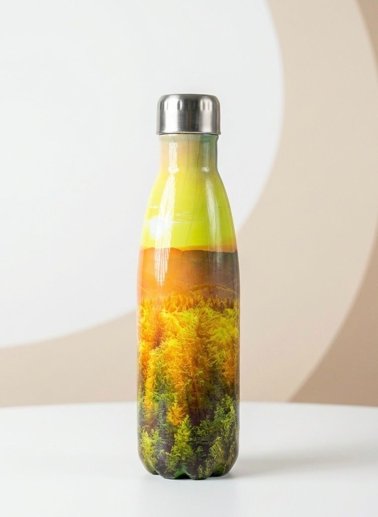 أو جي إس زجاجة مياه استانلس ستيل عازلة للبرودة 24 ساعة والحرارة 12 ساعة – أنيقة، محكمة الإغلاق وسهلة الحمل - Image 1