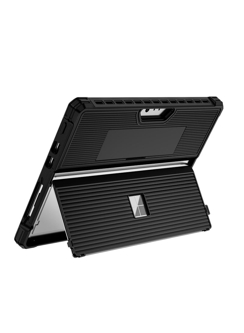 Case Compatible with Microsoft Surface Pro 9 - All-in-One Protective Rugged Cover Case with Hand Strap - Image 2