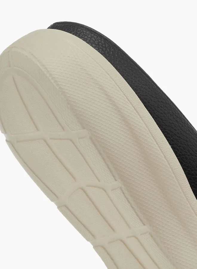 Paprika Women Monogram Embossed Slip-On Mules