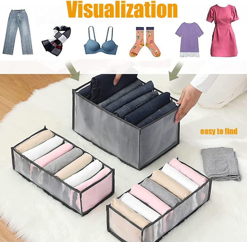 Ansawi New Clothes Organisers Storage for WardrobeCloth Organizer Storage BoxWardrobe Organizer for StorageClothes Organiser for WardrobeSize 36 x 25 x 20 cm - Image 5
