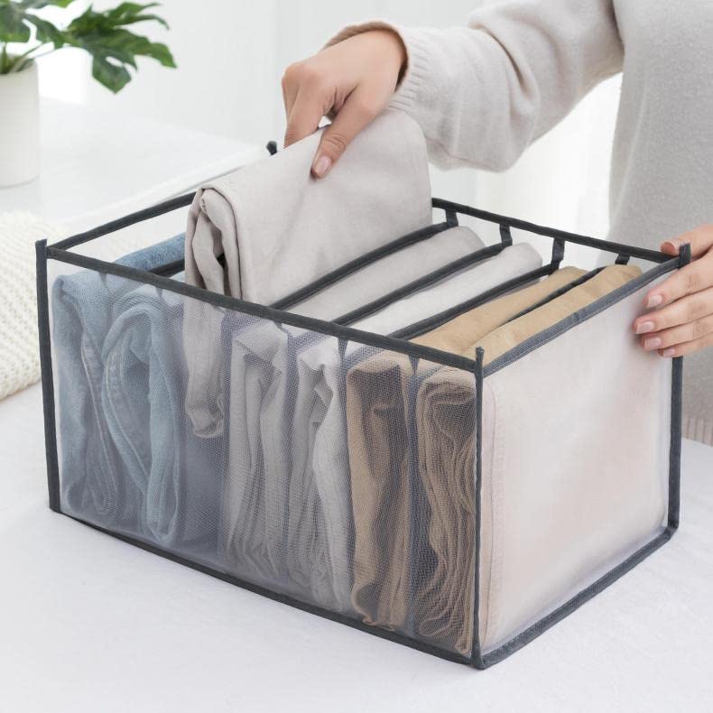 Ansawi New Clothes Organisers Storage for WardrobeCloth Organizer Storage BoxWardrobe Organizer for StorageClothes Organiser for WardrobeSize 36 x 25 x 20 cm - Image 1