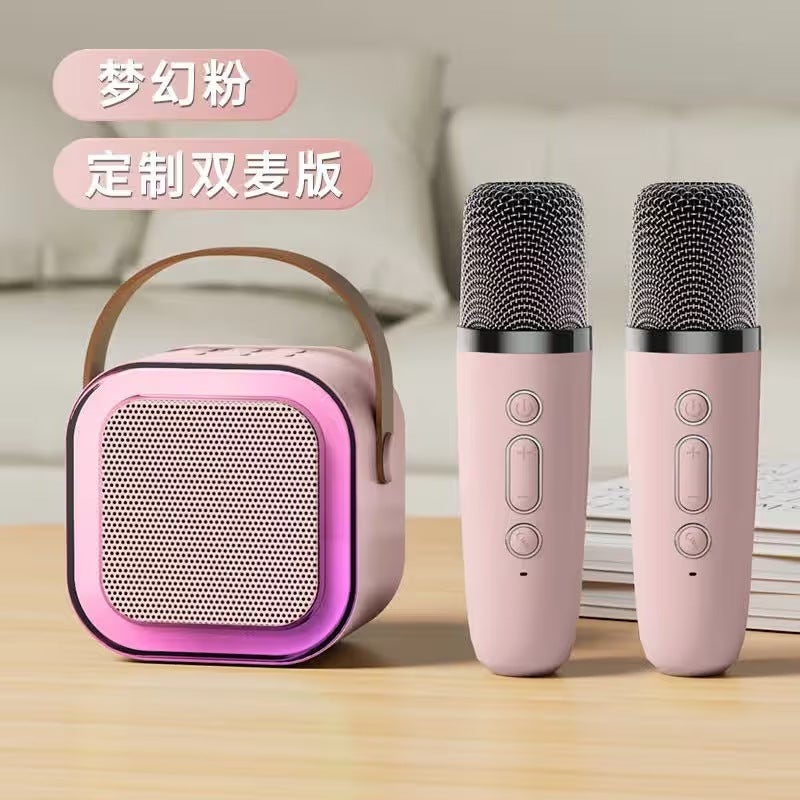 New 12 Bluetooth Speaker 40W With Karaoke Microphone Heavy Bass Home Accompaniment Wireless - Image 1