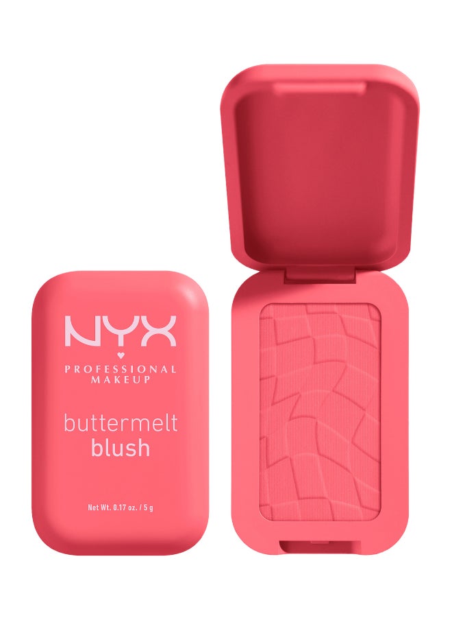 NYX PROFESSIONAL MAKEUP - أحمر خدود زبدة الزبد، أحمر خدود بودرة، يدوم حتى 12 ساعة، مقاوم للتلاشي والانتقال، يو نو بوتا - Image 1