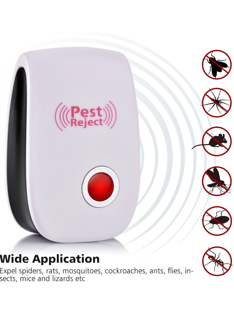 Pest Reject جهاز طارد الآفات الإلكتروني بالموجات فوق الصوتية للفئران والصراصير والحشرات والجرذان والعناكب والبعوض، قاتل الآفات للتحكم في الآفات المنزلية - Image 1