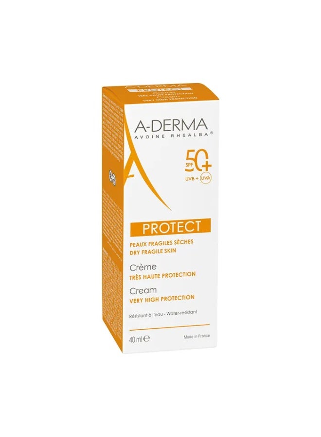 A-Derma Protect Very High Protection Cream SPF50+ 40ml - Image 4