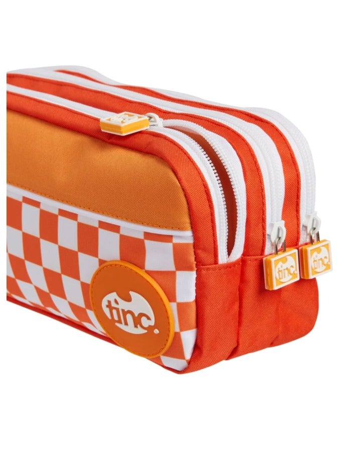 Tinc Orange Pencil Case Cartoon Applique - Image 3