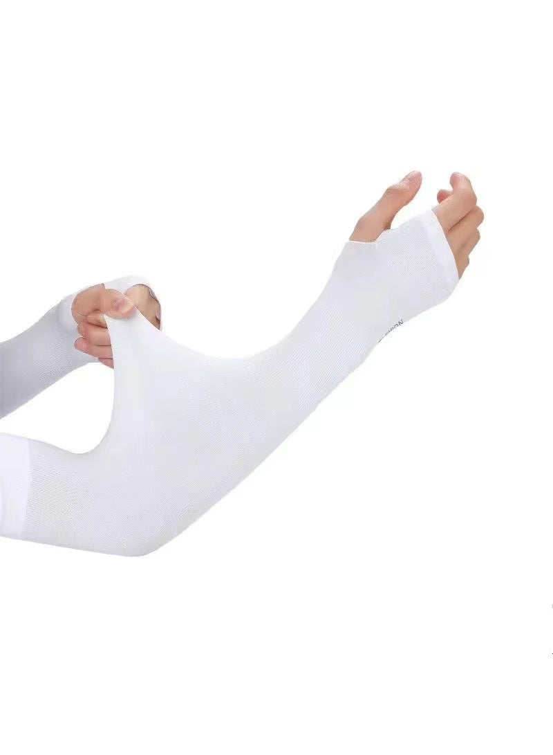 إيه جي دي زوجان من أكمام الذراع المريحة مع فتحة للإبهام، حماية من الشمس، للرياضة والتدريب وركوب الدراجات - Image 4