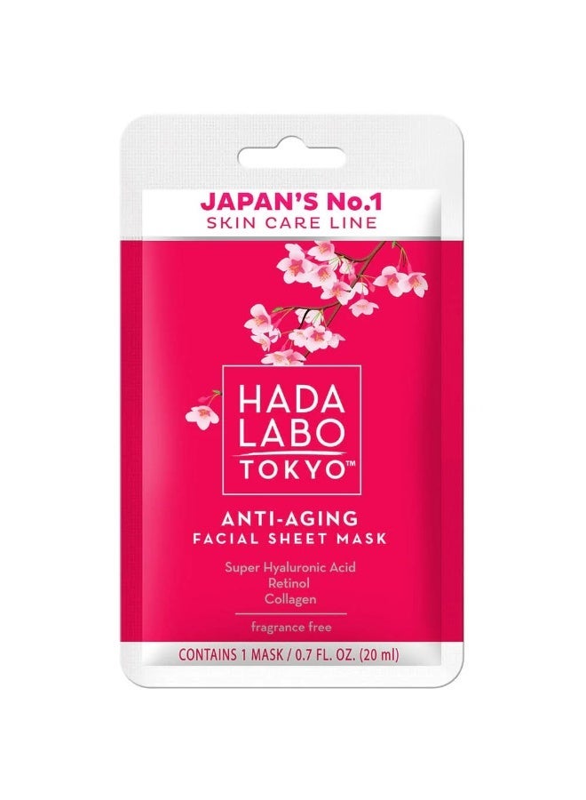 Hada Labo Tokyo - Anti-Ageing Facial Sheet Mask 20ml - Image 1