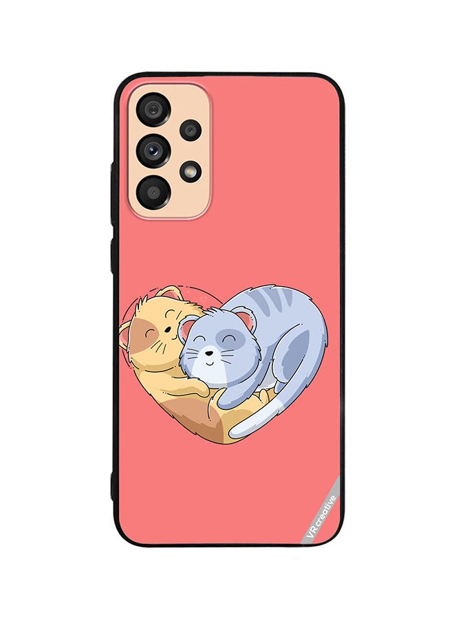 VR CREATIVE Protective Case Cover For Samsung Galaxy A72 Klover Cat Design Multicolour - Image 1