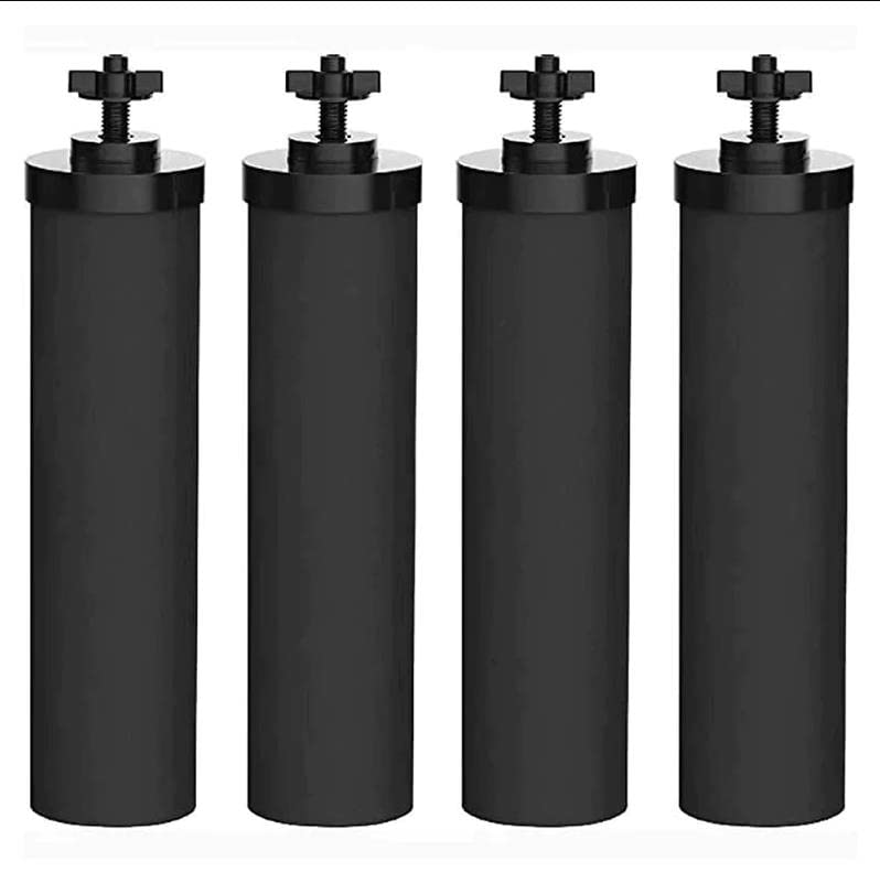 Wadoy Water Filter Replacement Compatible with Big Berkey Gravity Filter System Parts and Accessories NSFANSI 42372 Certified 4 Pack BB92 Black Water Filters Cartridges