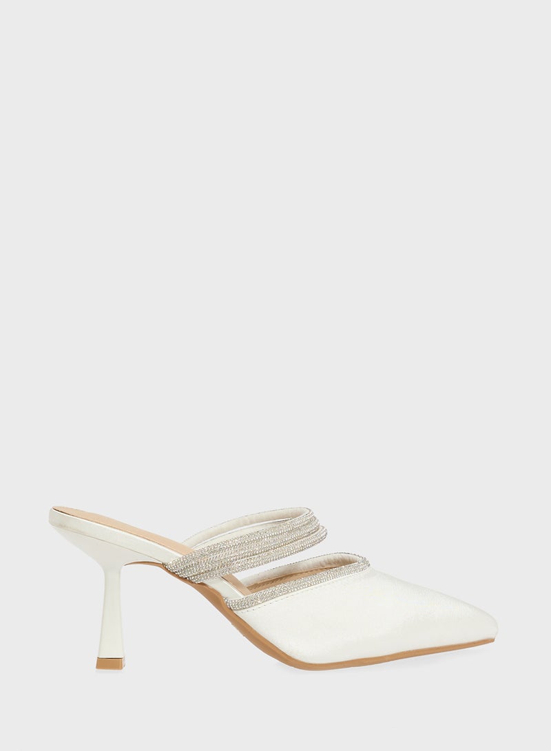 ELLA Slip On Heeled Mule  - Image 1