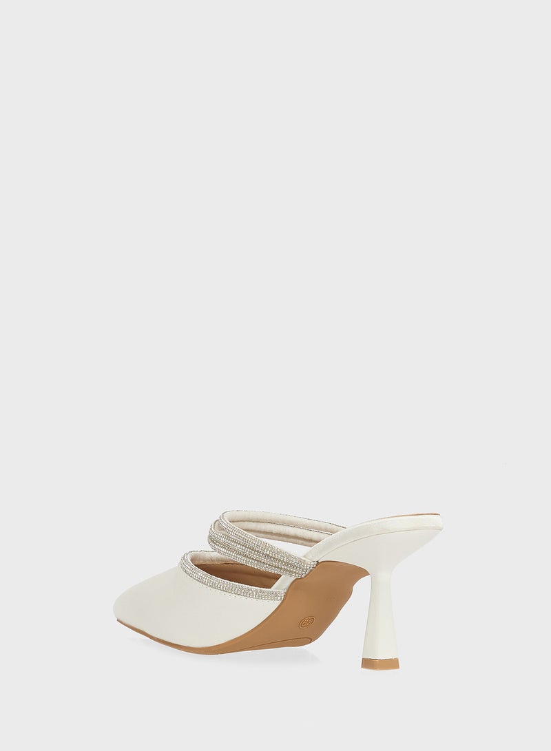 ELLA Slip On Heeled Mule  - Image 3