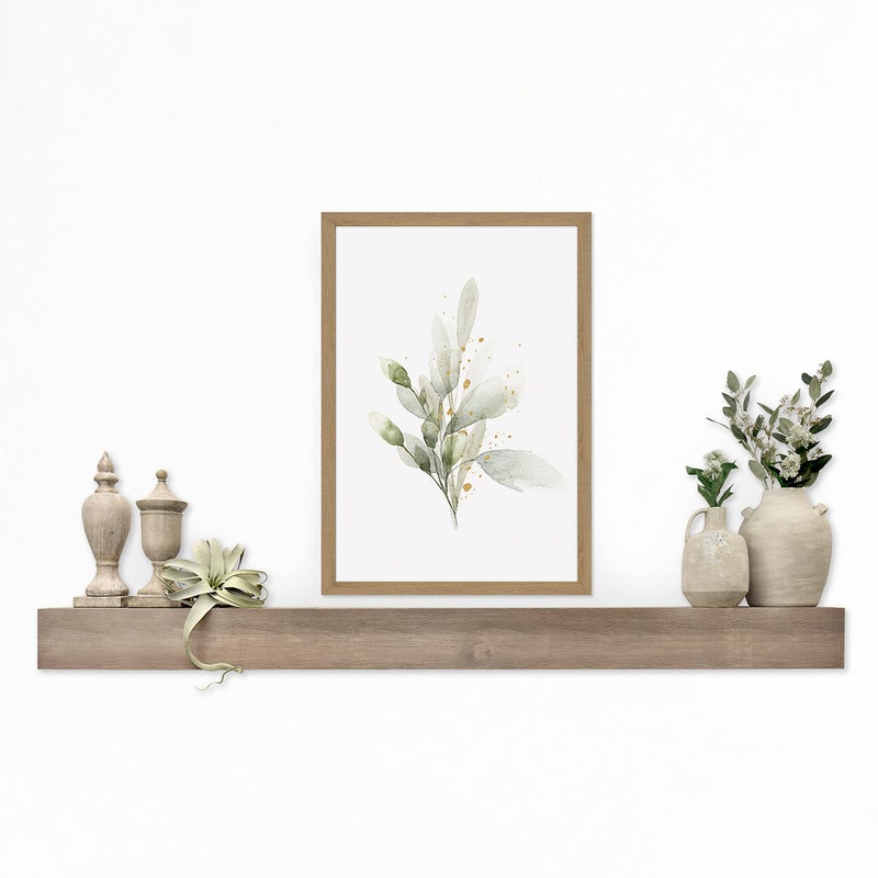 MCS MCS 72Inch Mantel Master  Co Antique Natural Finsh Solid Wood Floating Fireplace Mantel Long Floating Shelf for Livingroom with Wood Cleat Hanging System Photo and Home Decor Display Shelf 