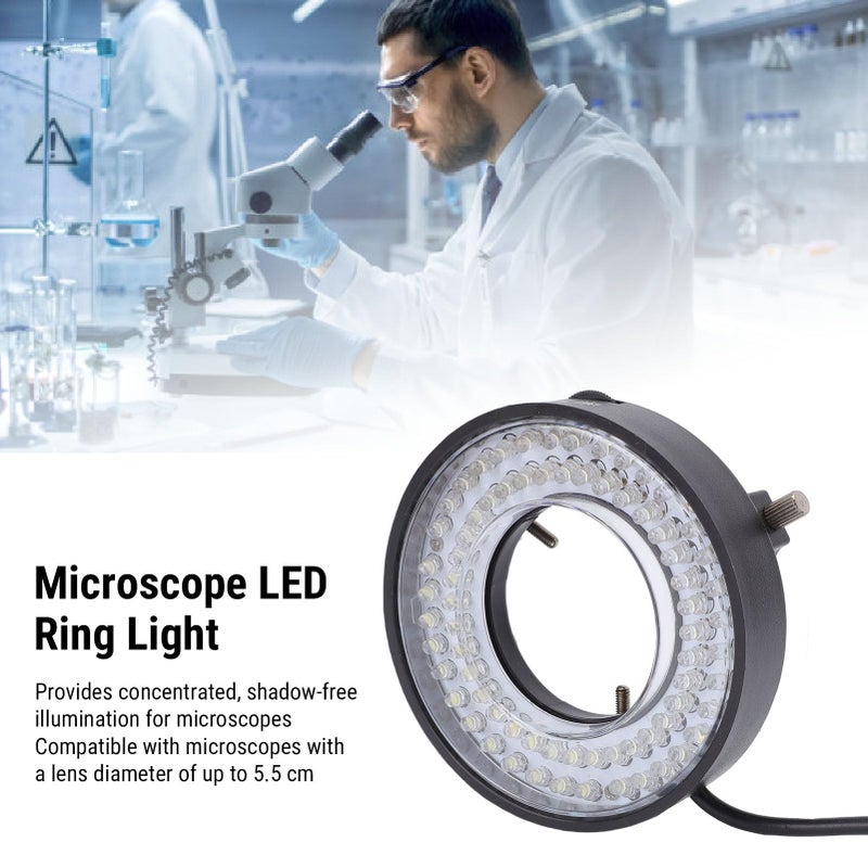 72 مصباح حلقي LED قابل لضبط السطوع لإضاءة المجهر المجسم - Image 4