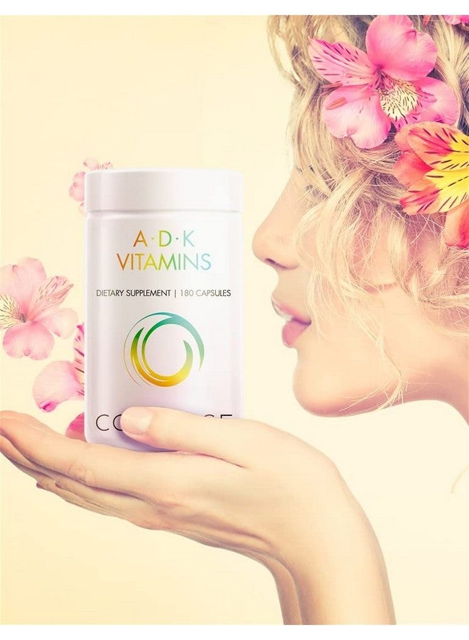 Codeage Adk Vitamin Supplement Vitamin A Vitamin D3 5000 Iu Cholecalciferol Vitamin K1 & K2 (Mk4 & Mk7) 6Month Supply Only One Daily Pill Helps Support Immune Health Bone & Heart 180 Capsules - Image 5